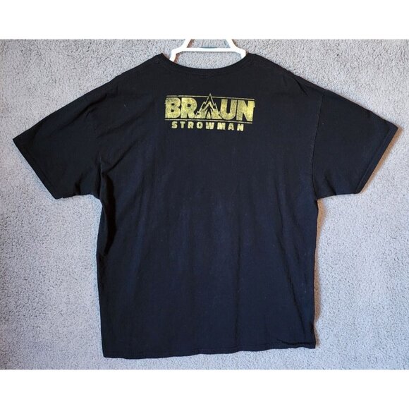 WWE Braun Strowman "Back & Badder Than Ever" Graphic Black T Shirt Size XL - Picture 8 of 11